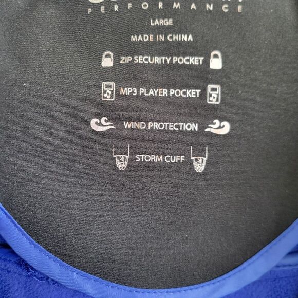 Calvin Klein Performance Jacket Hood Quarter Zip Black Kangaroo Pocket L - Picture 7 of 10